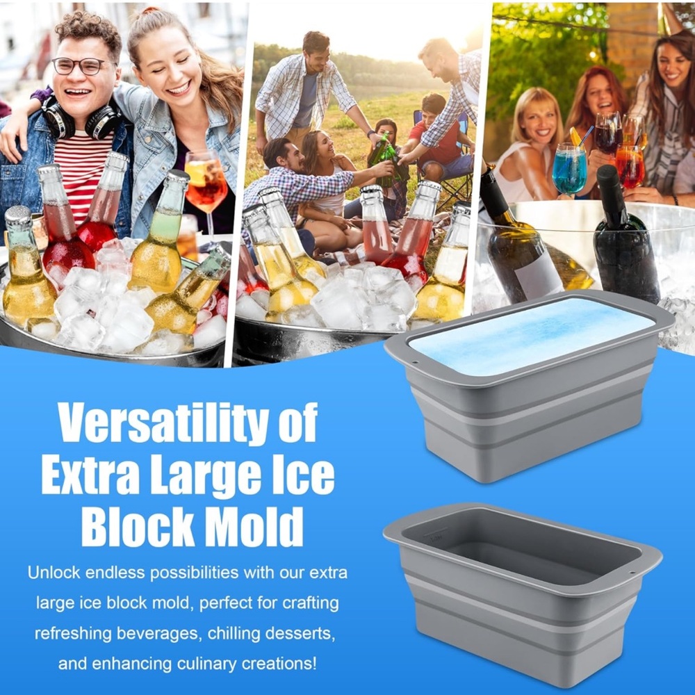 Extra Large Ice Block Mold - Picture 3 of 10